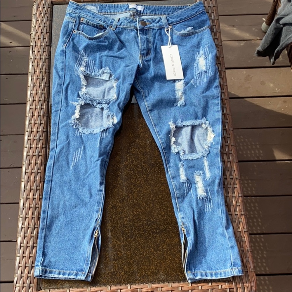 Blue Ripped Jeans